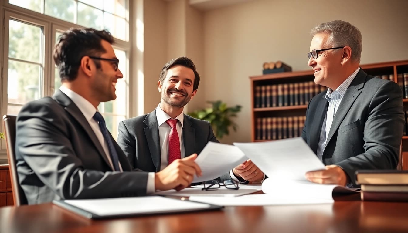 Brooklyn Estate Planning Lawyer consulting with clients in a professional office setting.