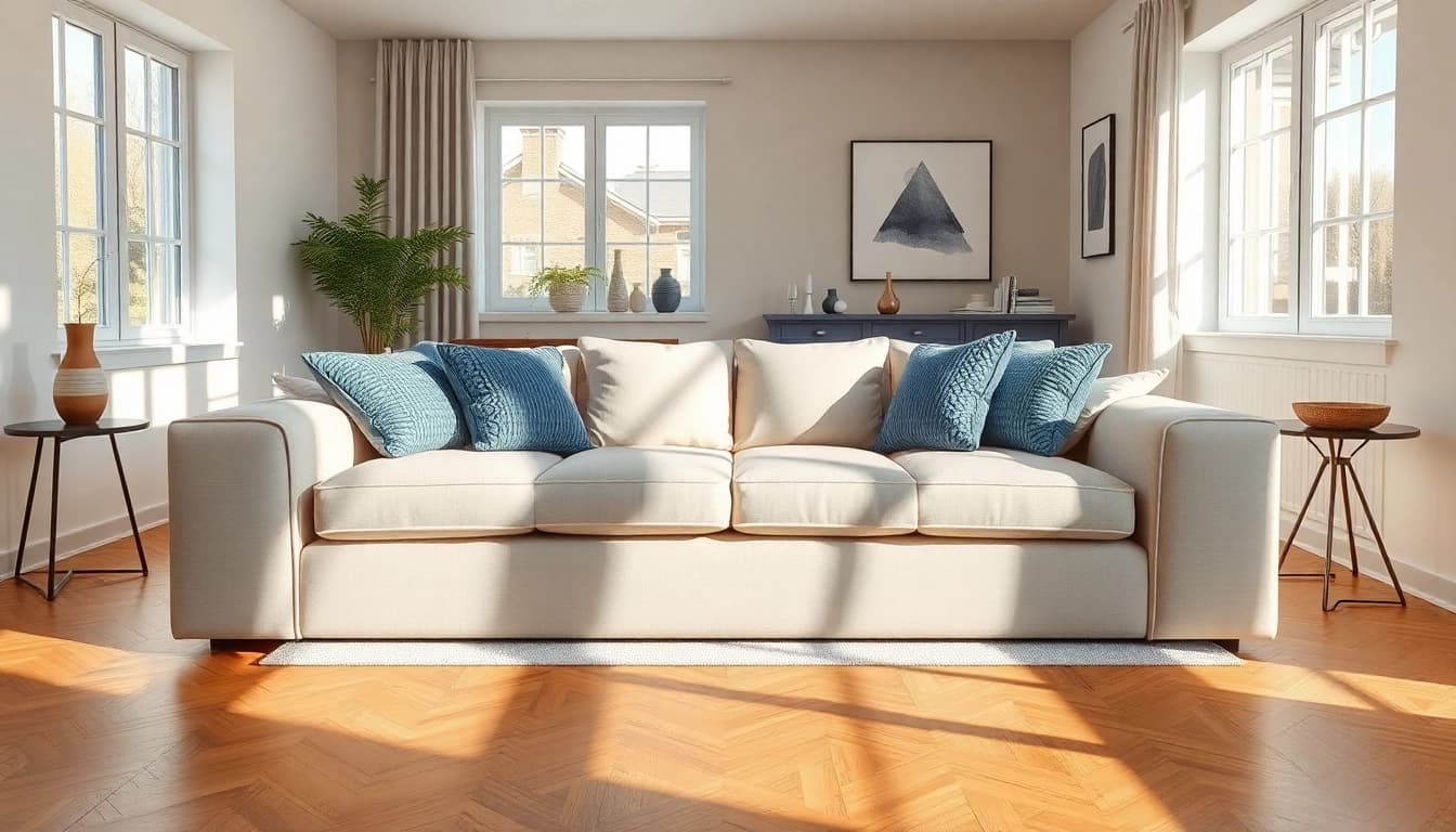 Explore stylish sofa beds uk with plush designs and elegant decor in a modern living room.