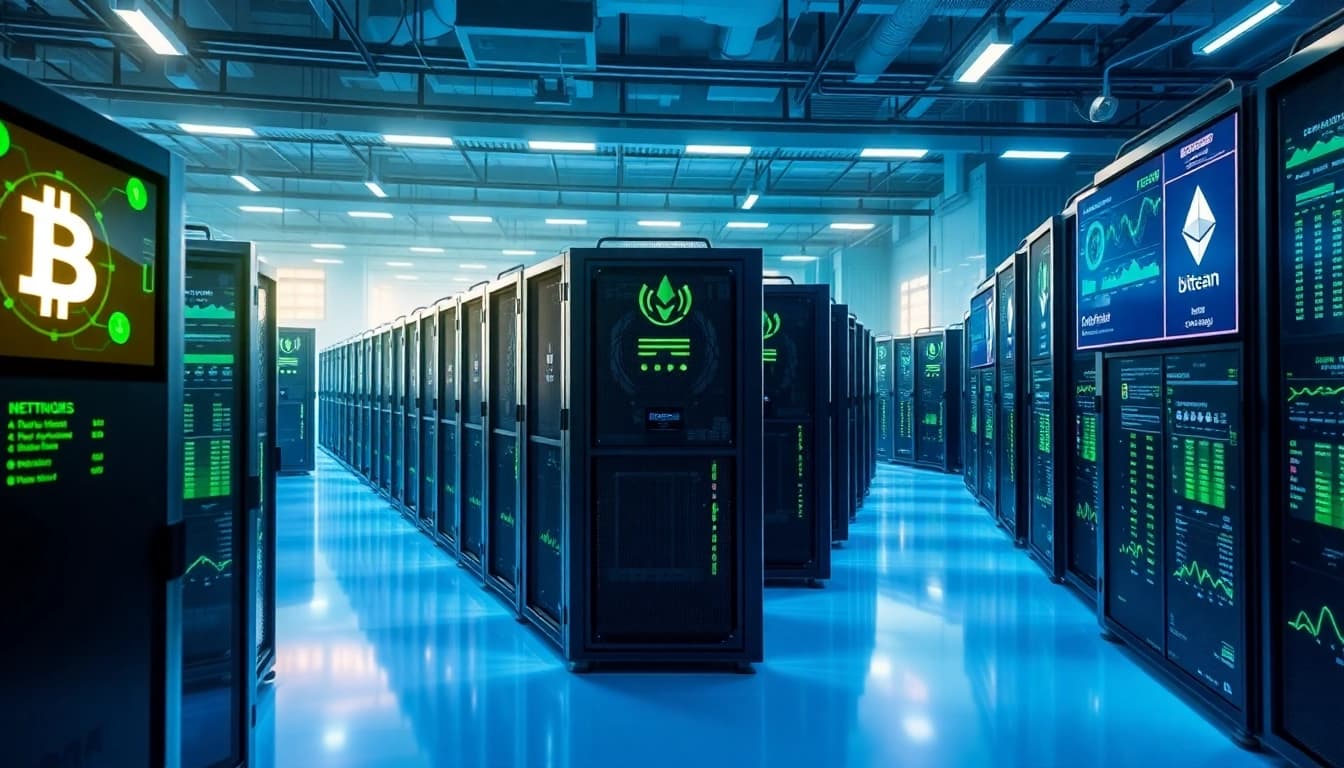 Experience free cloud mining through advanced technology at a modern facility.
