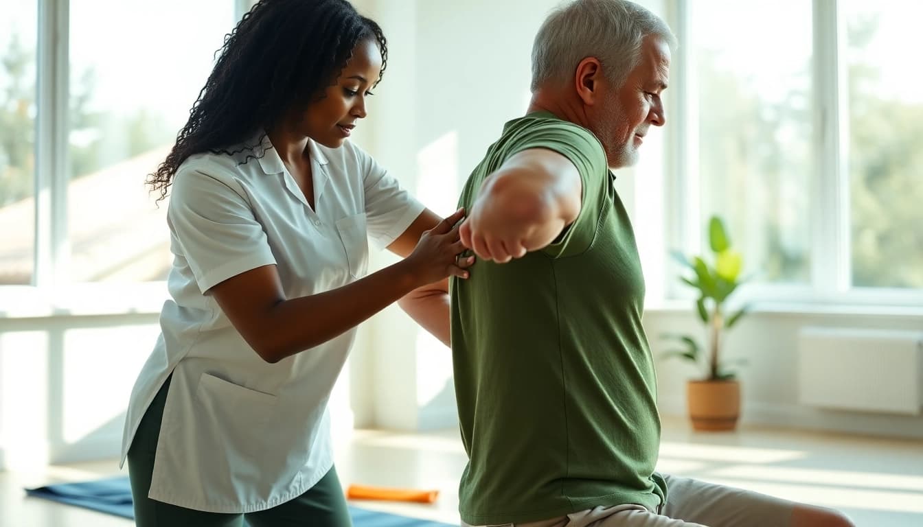 Learn how to relieve back pain with therapeutic exercises demonstrated by a physical therapist.