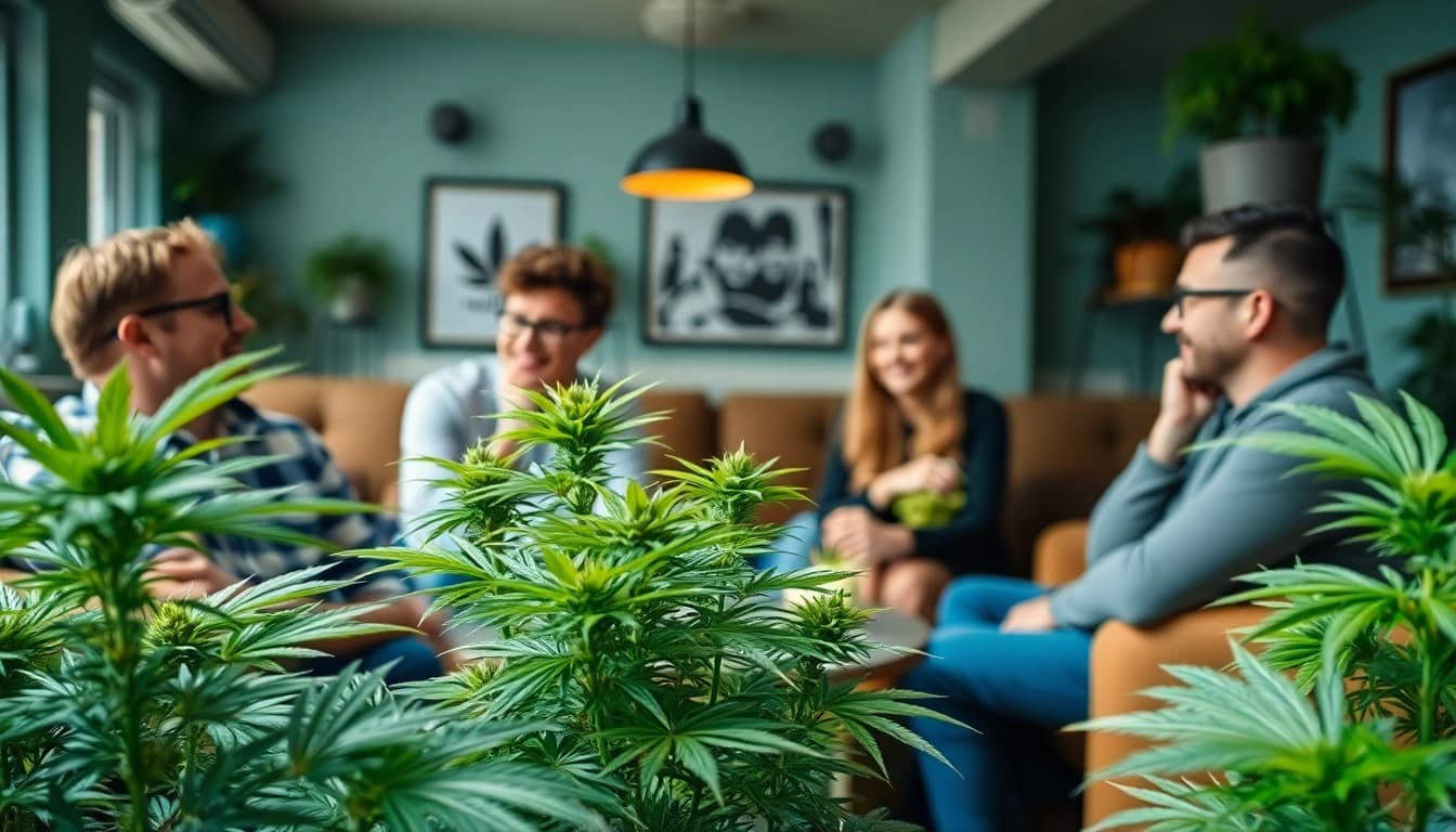 Erleben Sie den cannabis club hamburg mit einer entspannten Atmosphäre und freundschaftlicher Unterhaltung.