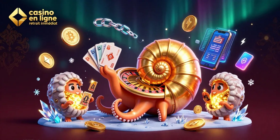 Gagnez rapidement avec casino en ligne retrait immédiat, avec des cartes et des pièces scintillantes.