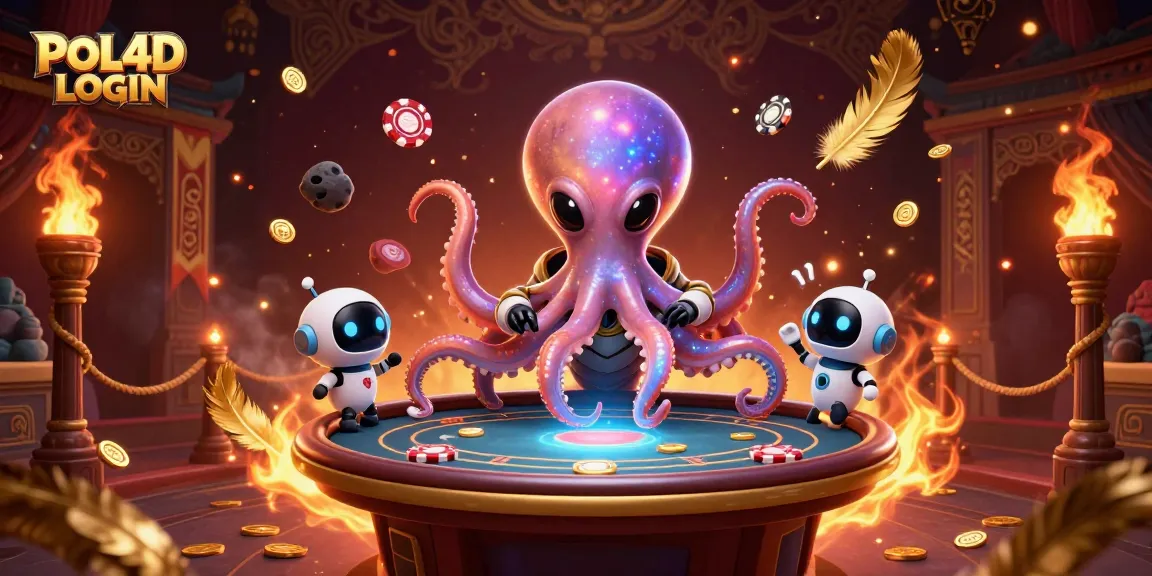 Memainkan slot di POL4D LOGIN dengan karakter alien dari galaksi lain menggunakan meja poker holografis