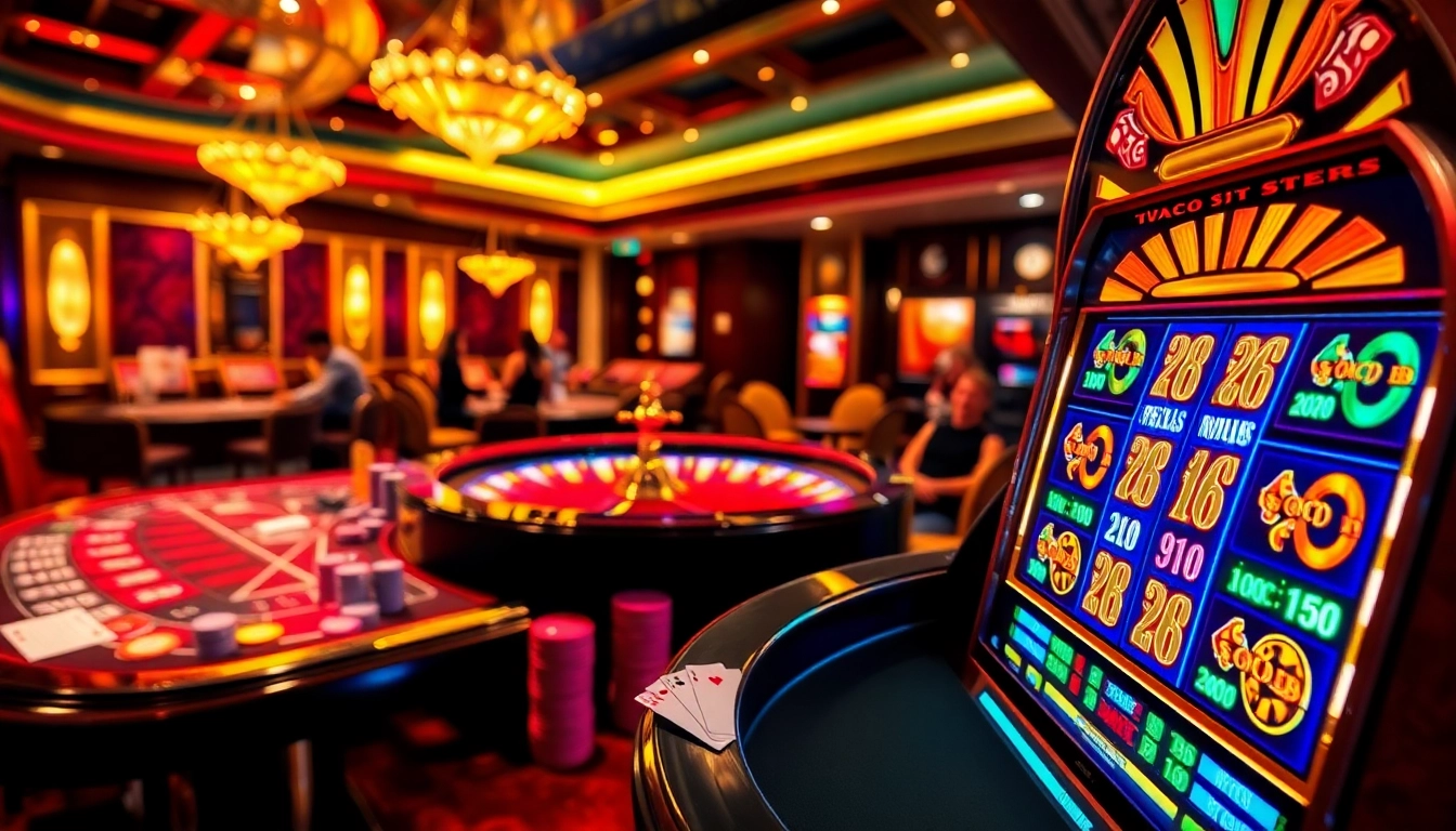 Players enjoying their experience at trang chủ rr88 with vibrant casino elements and exciting betting actions.