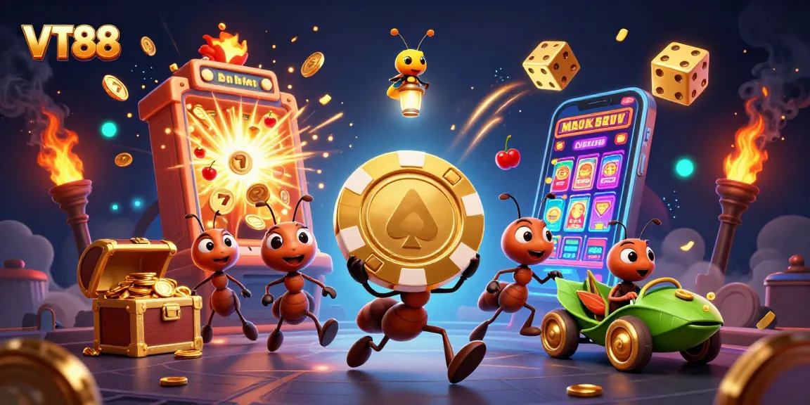 VT88 explores exciting 3D jackpot gaming in a vibrant cartoon heist scene.