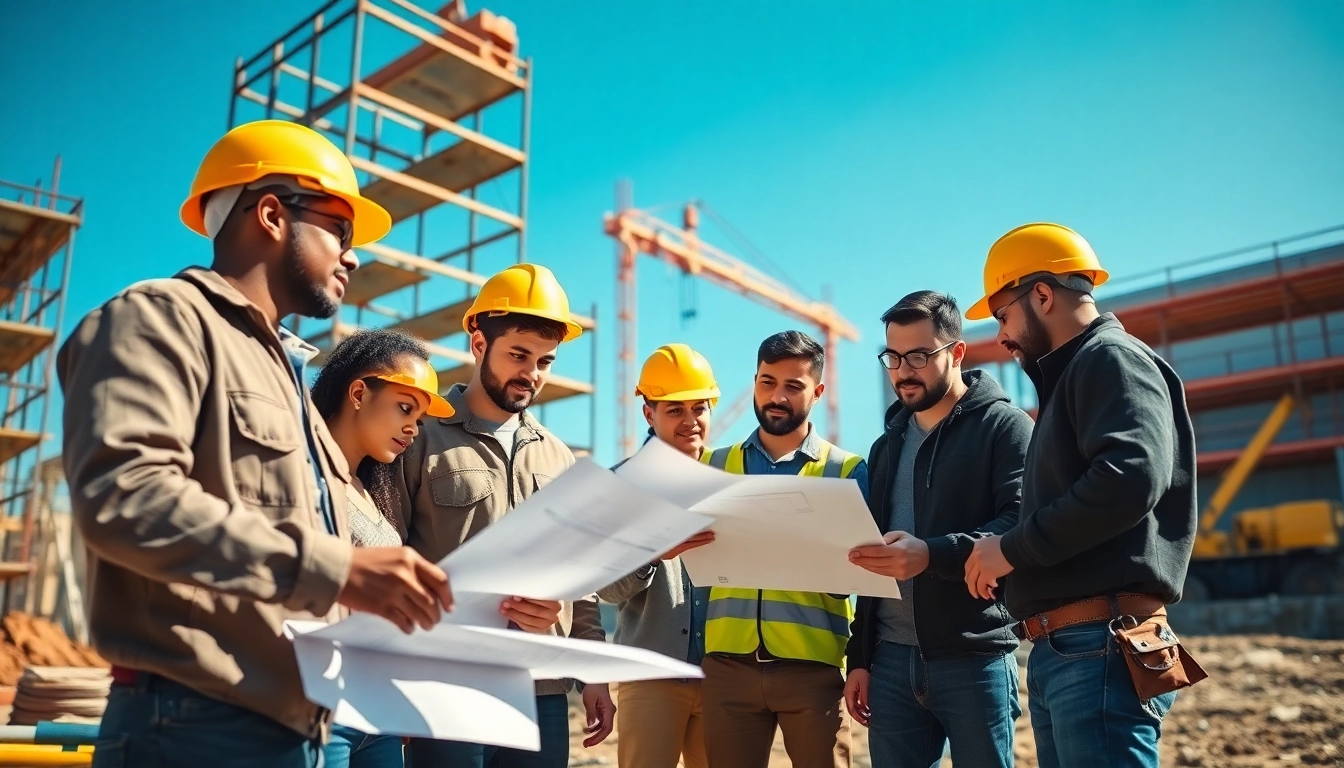 Engage in hands-on Construction apprenticeship training with diverse apprentices collaborating on a job site.