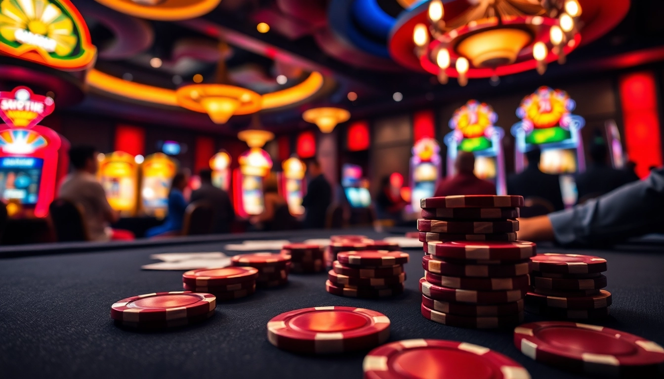 Akun Depo 5k yang menarik di meja poker dengan pemain yang terlibat dalam permainan.