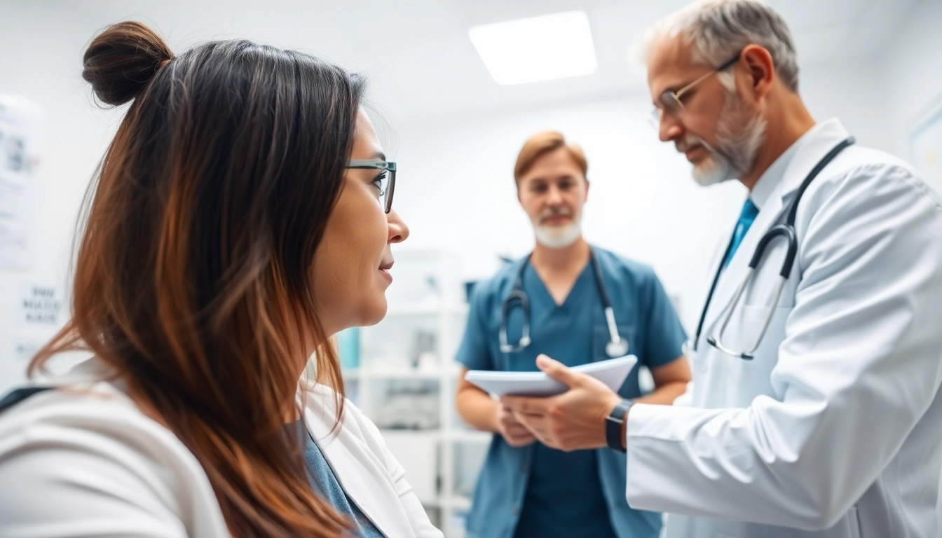 Enhancing health through professional consultation in a bright clinic setting.