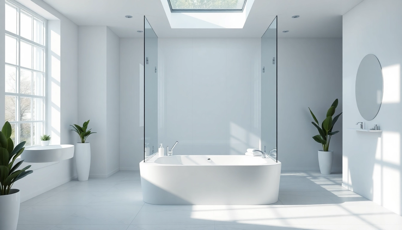 Erleben Sie die sonni Duschkabine in einem eleganten Badezimmer mit modernem Design.