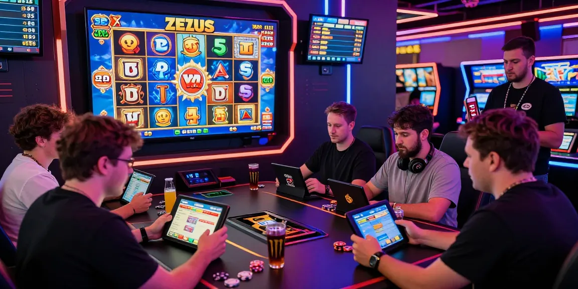 Exciting Zeus Slot gaming session with players celebrating scatter wins and jackpots.
