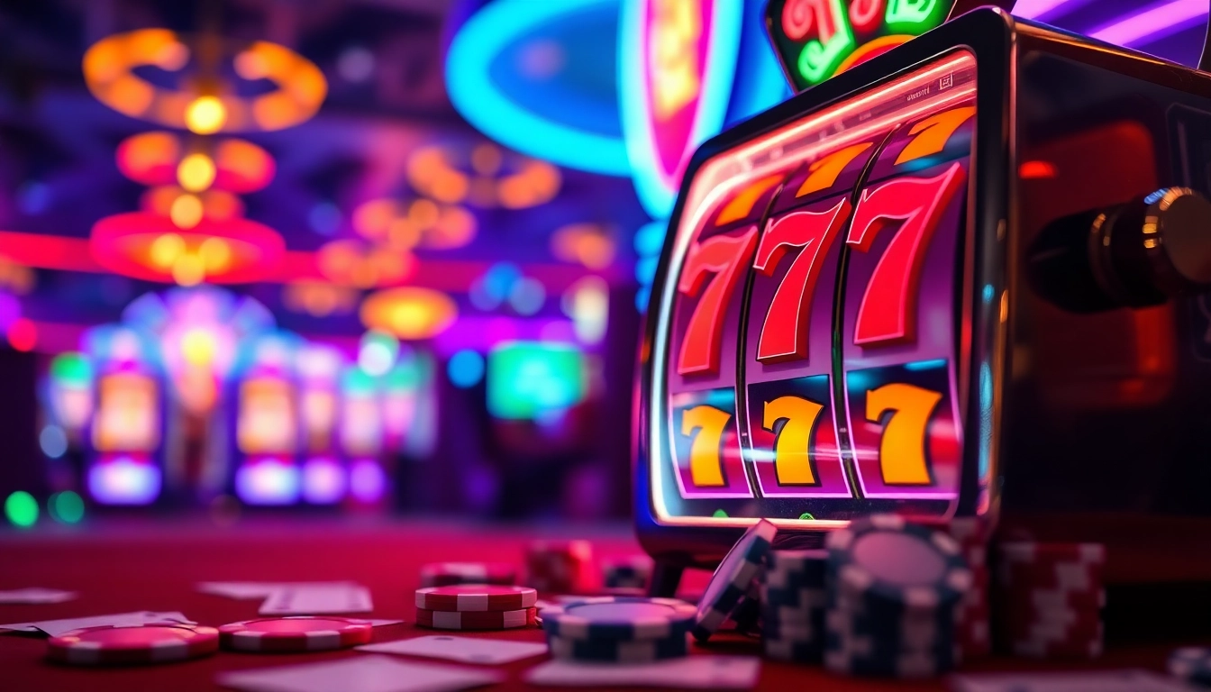 Menang di slot777 dengan mesin slot berkilauan dan suasana kasino yang meriah