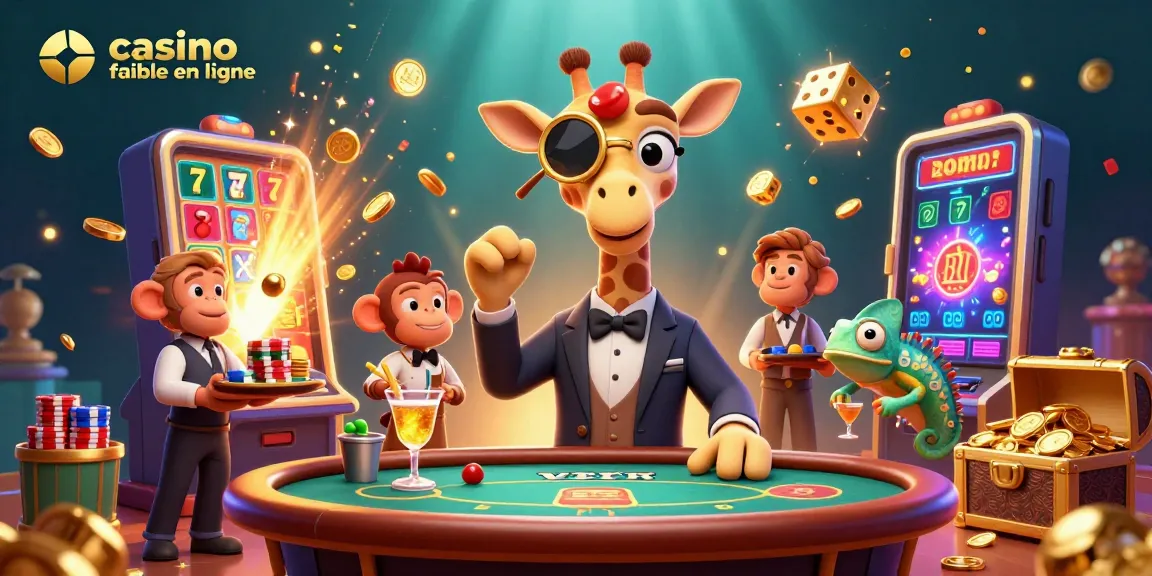 Interagissez avec le casino fiable en ligne à travers des interactions dynamiques dans une scène de jeu animée.