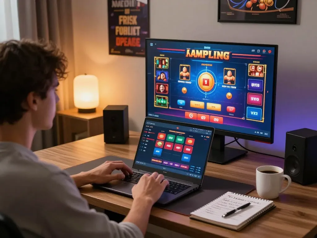 Engaging with 3win online platform, immersive gaming experience at home setting