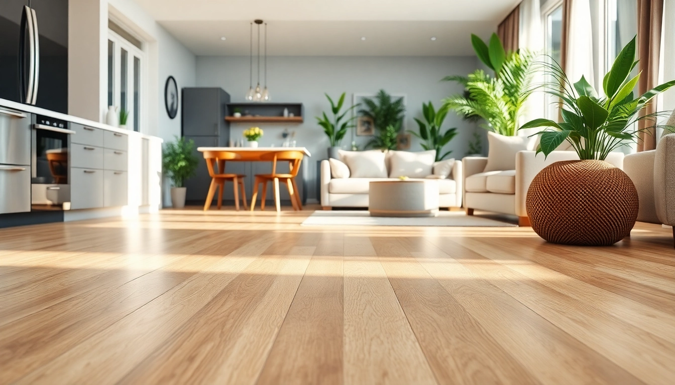 Revamped modern living space showcasing stunning lvp flooring in an inviting home atmosphere.