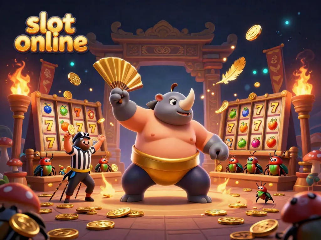 Permainan slot online dengan karakter unik dan latar belakang menarik.