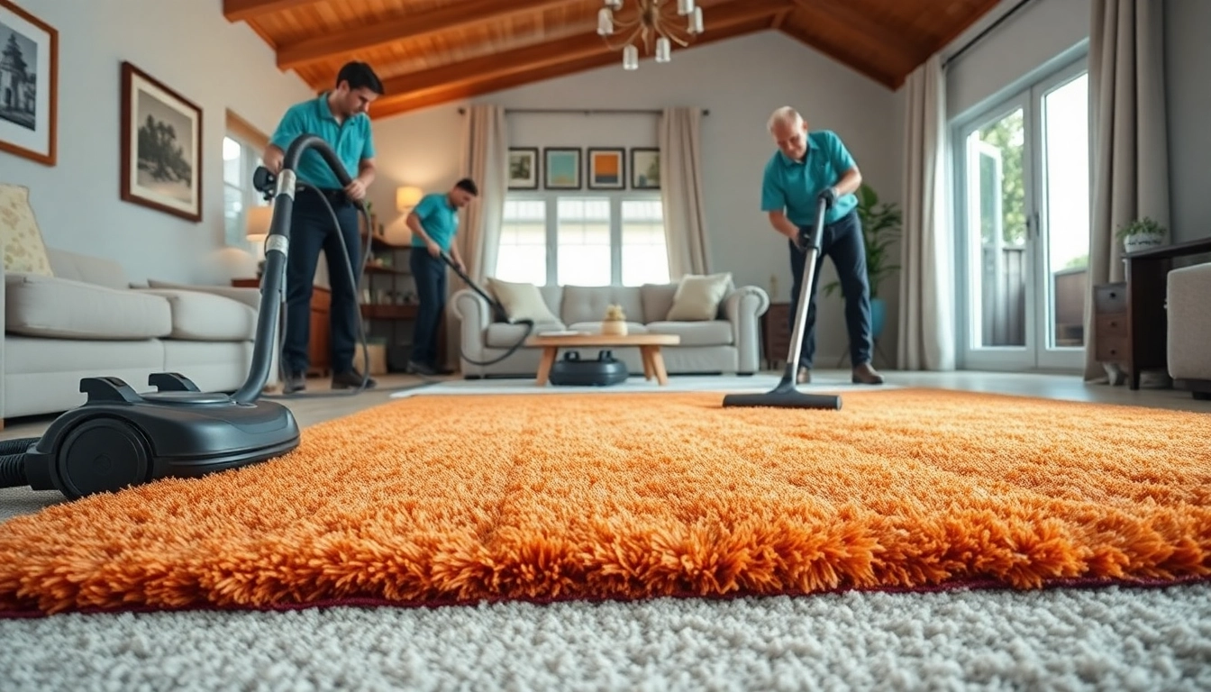 Carpet cleaning specials offered with expert service in a bright, stylish living room.