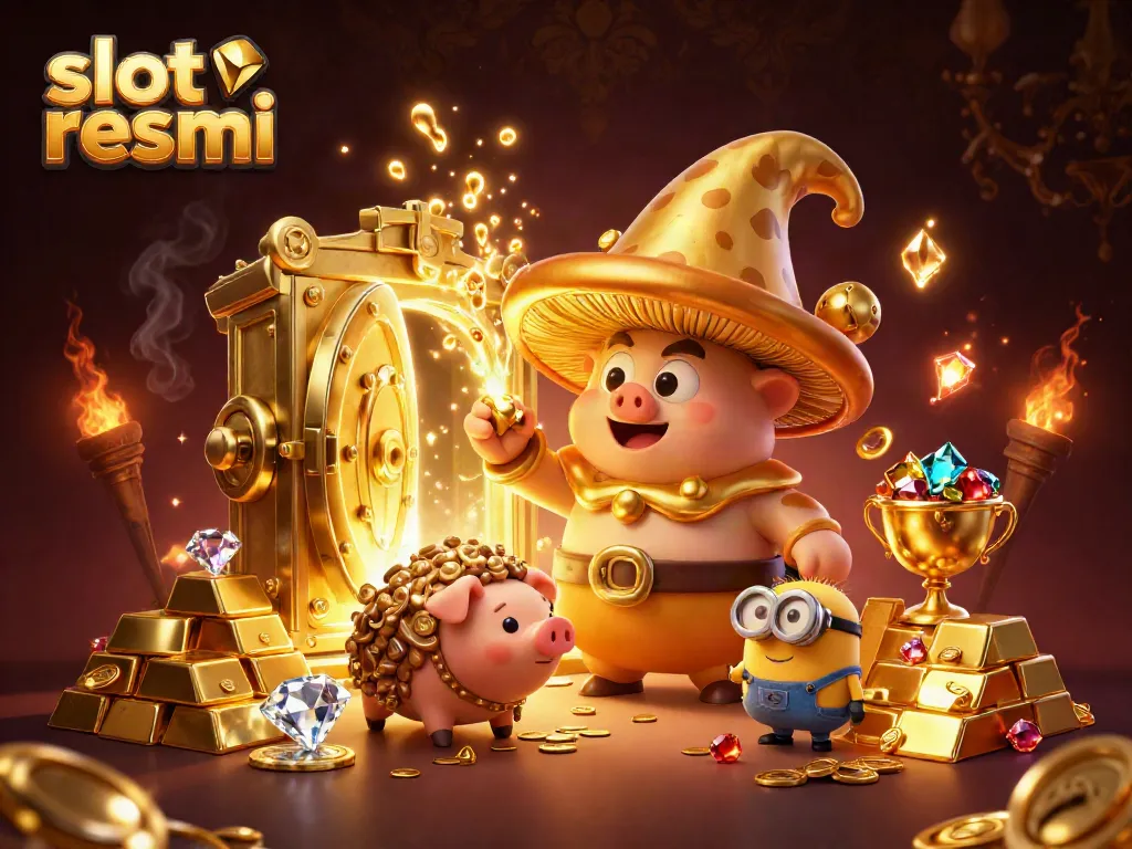 Permainan slot resmi yang menampilkan pahlawan si jamur emas bertema kasino yang magis.