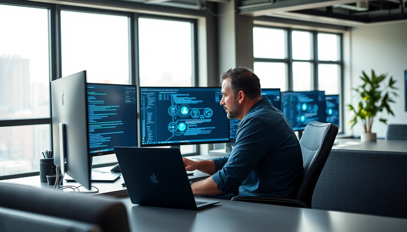 EORMC blockchain development in a collaborative professional workspace showcasing technology and innovation.