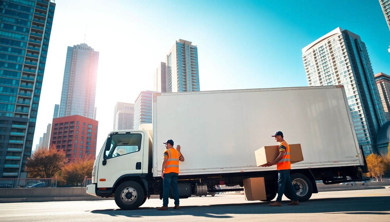 Toronto movers efficiently preparing for a city relocation, showcasing professionalism and energy.