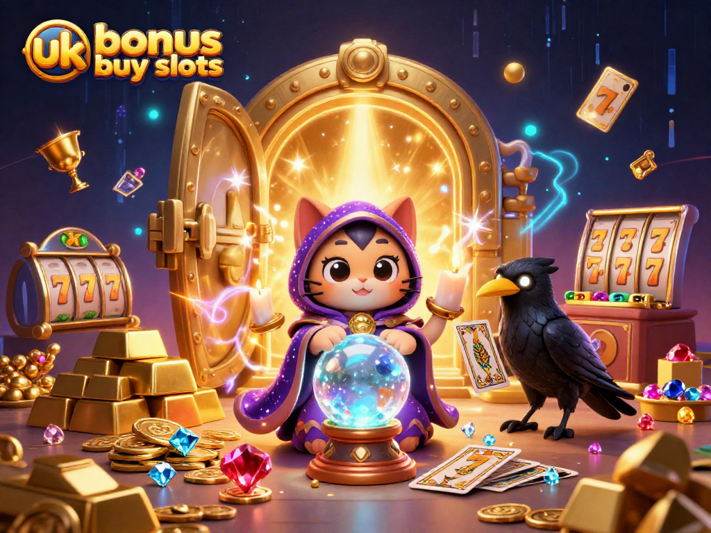 Experience thrilling uk bonus buy slots action with a mystic cat, raven, and dazzling treasures.