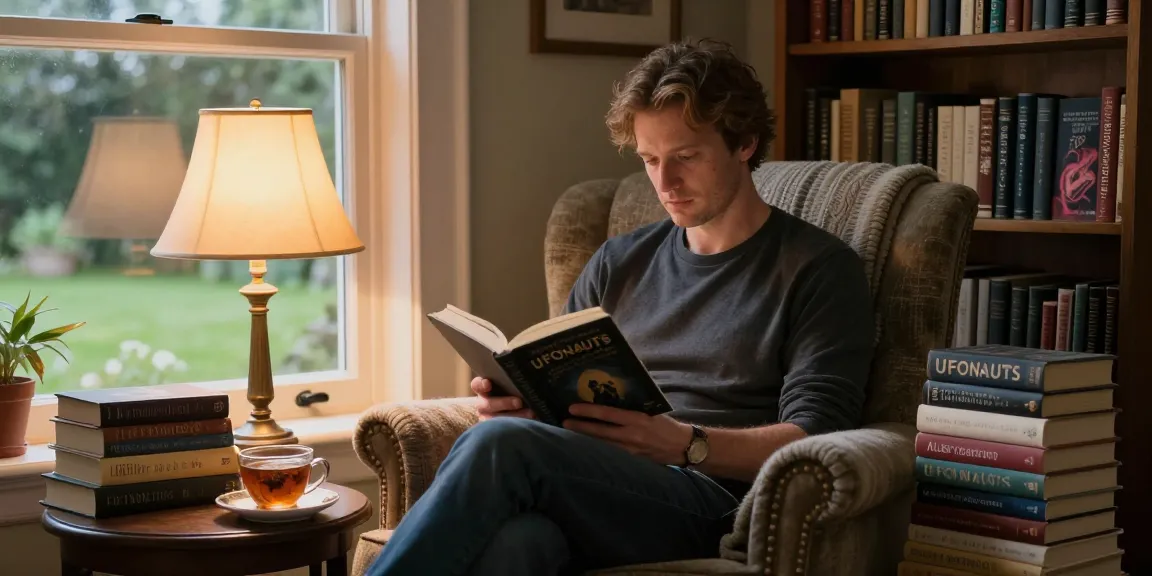 A cozy reading nook with T Allen Greenfield exploring spirituality and literature at https://tallengreenfield.com.