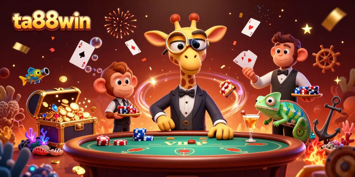 Experience the excitement at ta88win with our unique poker scene and vibrant gambling elements.