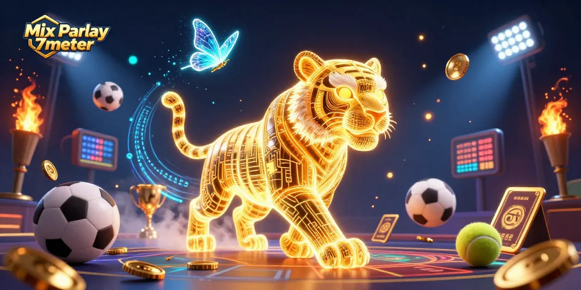 Experience dynamic betting with Mix Parlay 7meter featuring energetic sports elements and vibrant visuals.