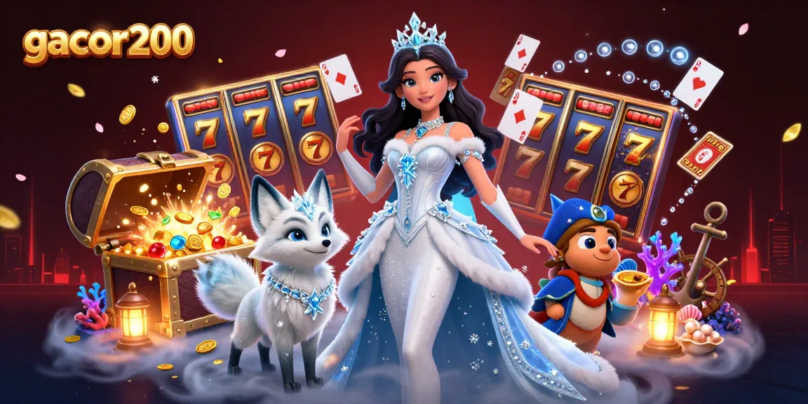 Spin to win at gacor200 with vibrant jackpot symbols and enchanting casino imagery.