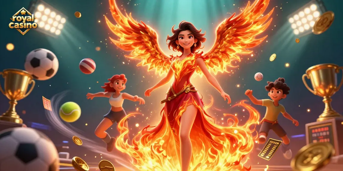Immerse in the royal casino experience with vibrant characters and dynamic game elements.