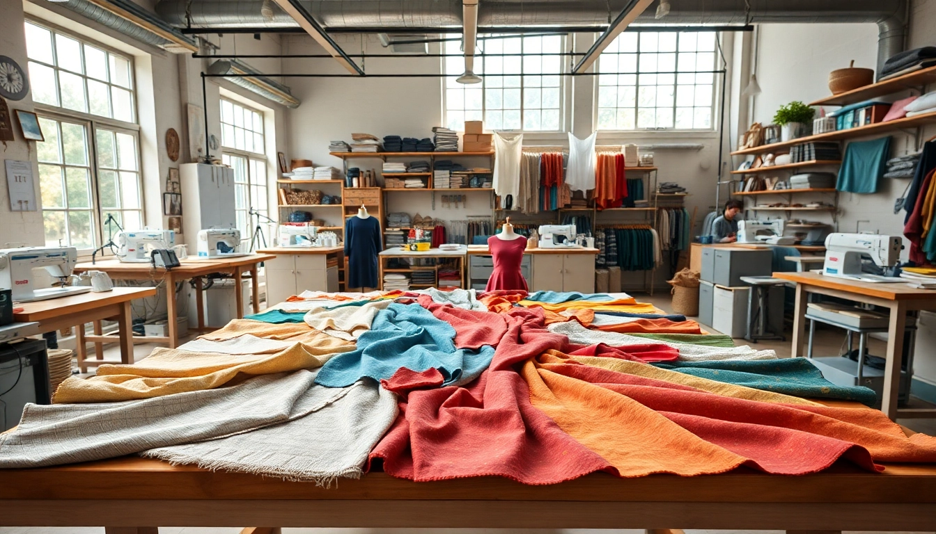 Bekijk de unieke 100% katoen stoffen in een creatief textielatelier