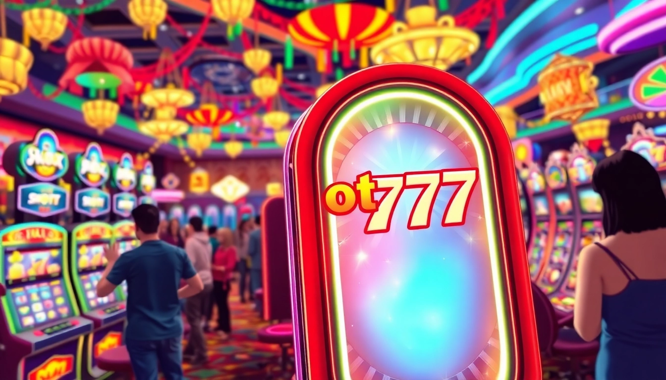Slot77 menarik perhatian para pemain di kasino yang ramai dengan suasana ceria