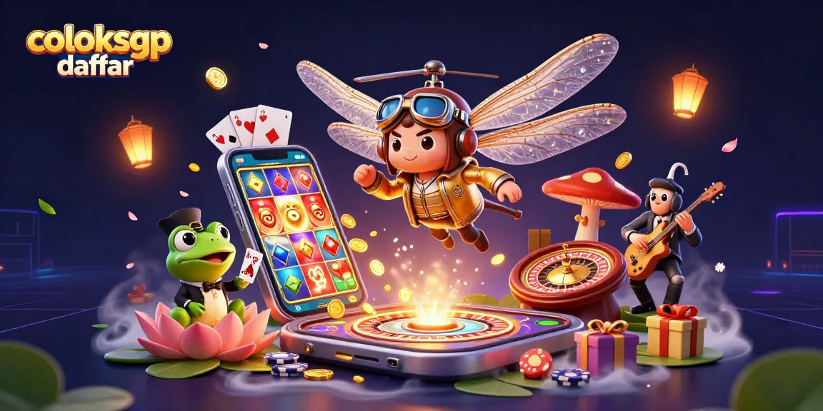 Engage with coloksgp daftar at the vibrant lily pad casino, featuring lively characters and games.