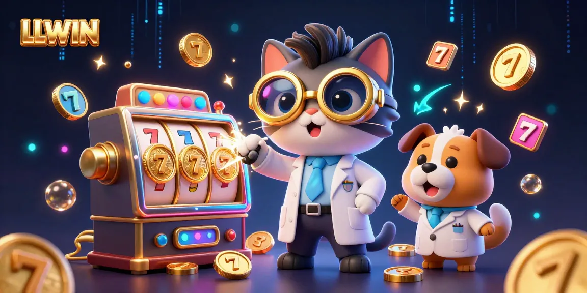 Experience winning spins at LLWIN with a mad scientist cat and assistant creating jackpots in style.