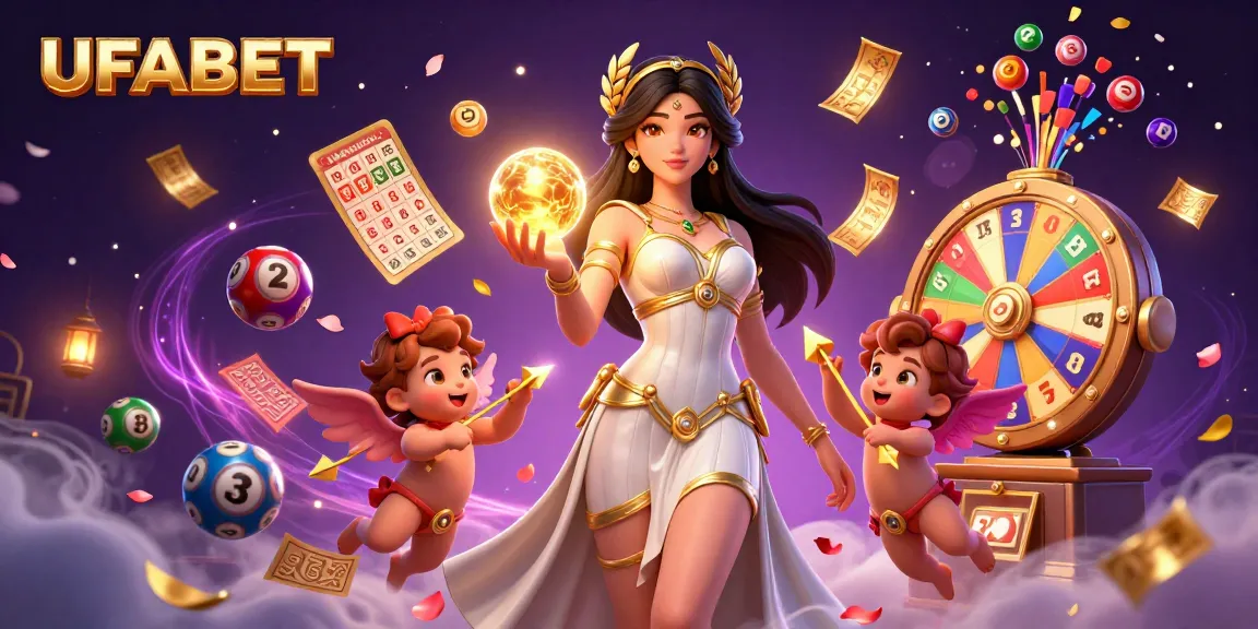 Bet and win big on UFABET's colorful lottery with vibrant elements and captivating design.