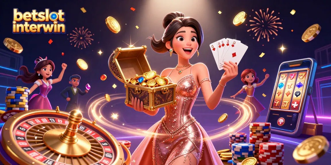Experience big wins at betslot interwin with an exciting treasure-filled casino scene.