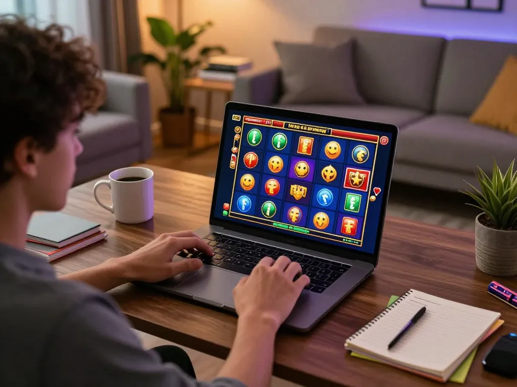 Terlibatlah dengan permainan di link HOKI77 untuk pengalaman slot daring terbaik dalam kenyamanan rumah Anda.