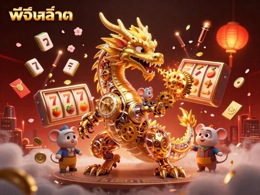 เล่นเกมสล็อตพีจีสล็อตอย่างตื่นเต้นกับมังกรทองและสัญลักษณ์แห่งโชคลาภ