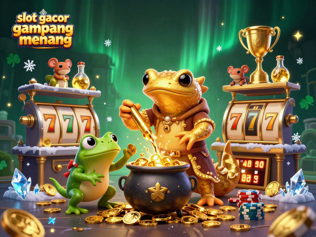 Experience the excitement of slot gacor gampang menang with golden coins and magical characters.