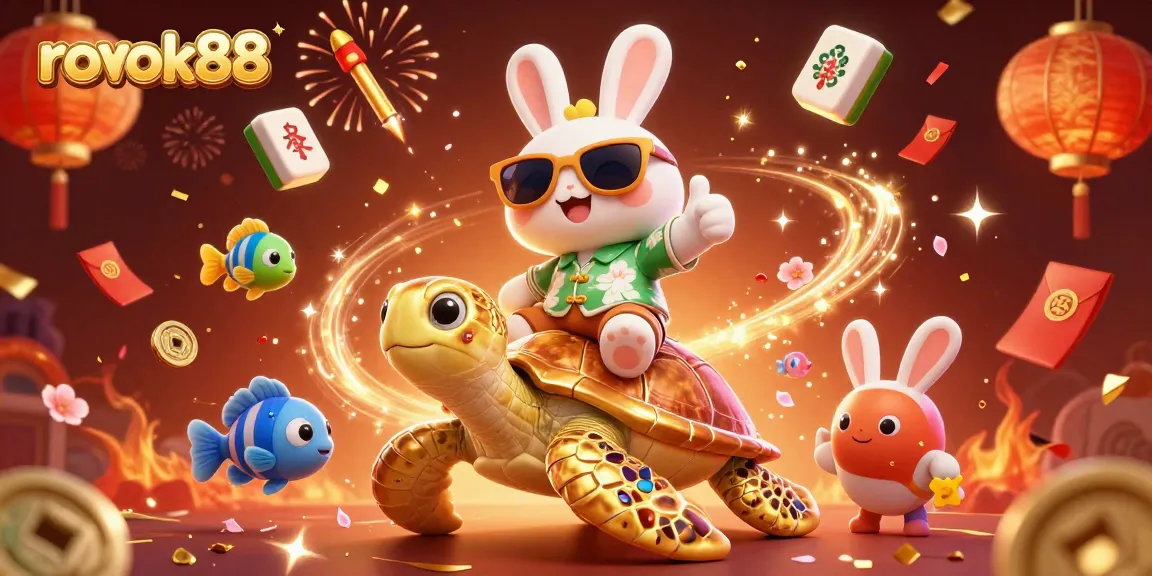 Jump into the fun with rokok88, as the lucky rabbit enjoys a thrilling jackpot adventure!