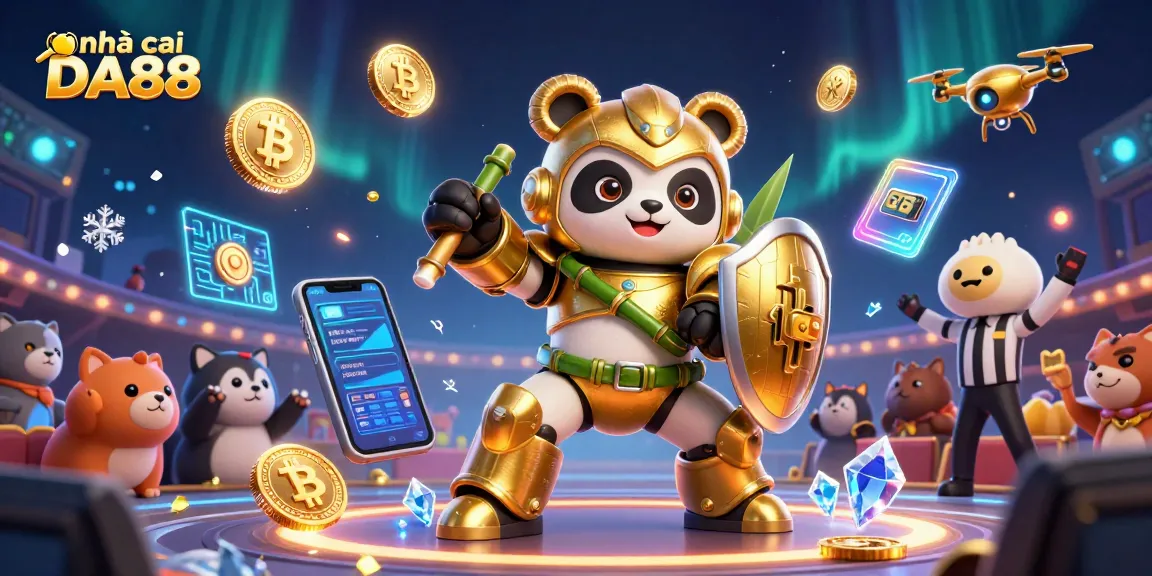 Engage with the vibrant world of nhà cái DA88 in this animated casino scene showcasing bold gaming elements.