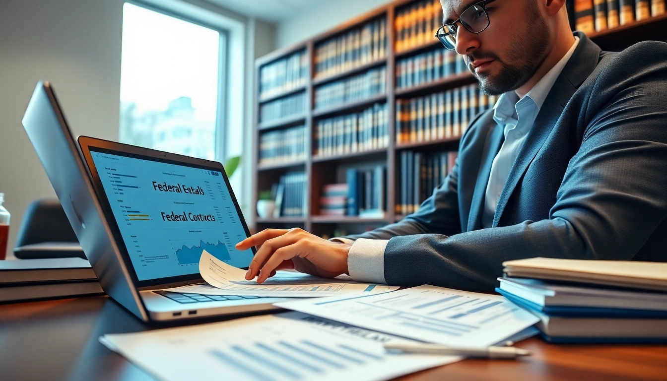 Analyzing registration and certification in Federal databases for federal contracts in a professional setting.