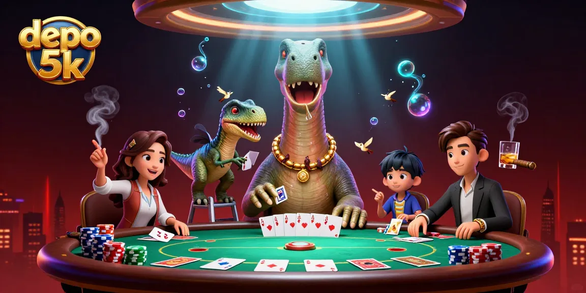 Experience epic gameplay with depo 5k in a casino scene featuring vibrant characters and dynamic game elements.