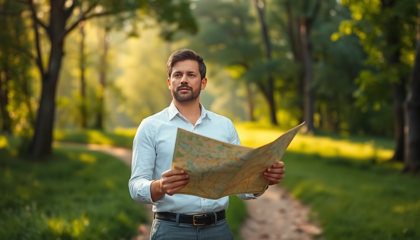 Individual contemplating at a crossroads, seeking to find my true calling amidst nature's serenity.