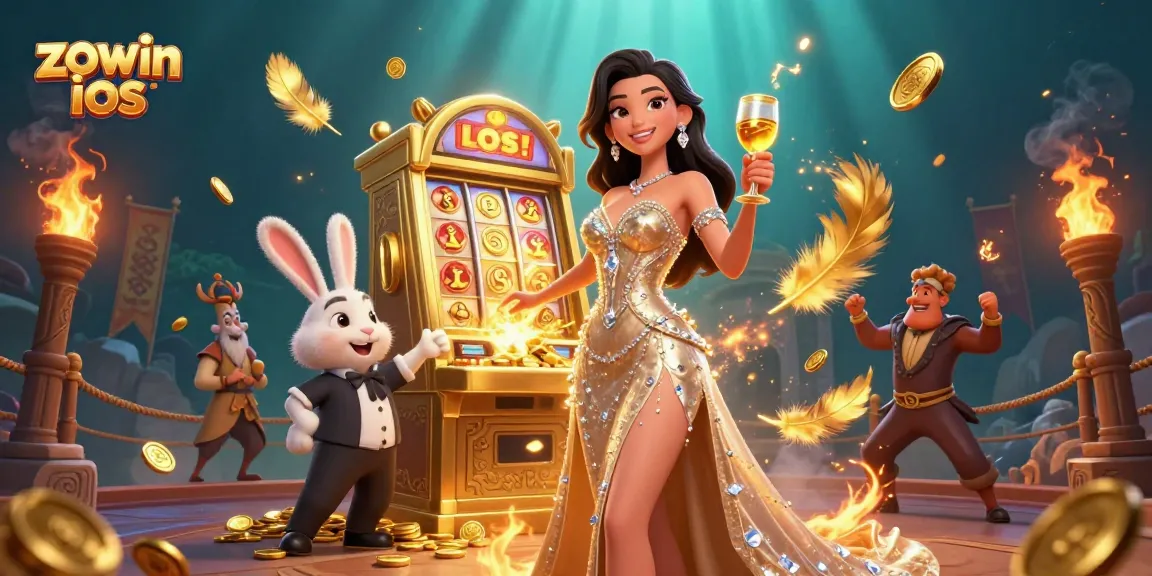 Experience the thrill of winning at Zowin ios with vibrant casino elements and rich atmosphere.