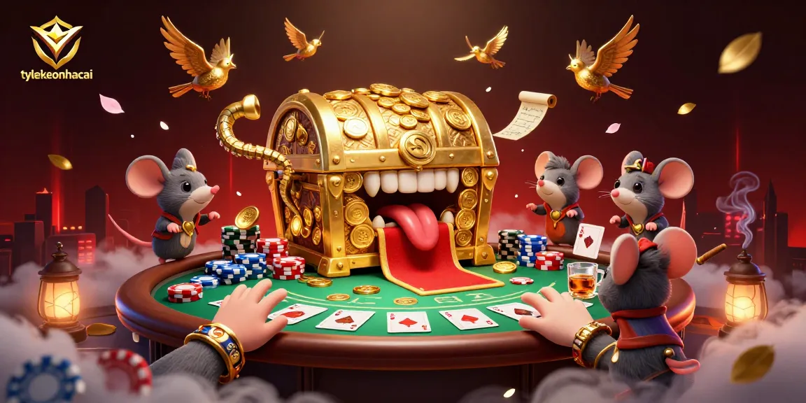 Engage with tylekeonhacai's interactive 3D casino scene of poker excitement and treasure.