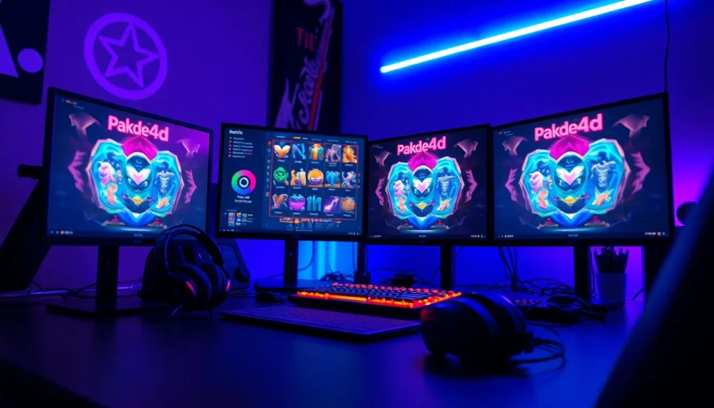 Bermain pakde4d slot di ruang kerja gamer dengan peralatan canggih dan suasana energik.