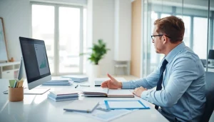 카드 한도 현금화 전문가와 상담하는 모습으로 신뢰감을 주는 장면