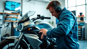 Motorrad bewerten kostenlos durch Experten in einer modernen Umgebung.