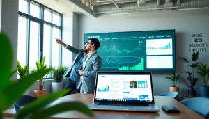 Effective strategies from a leading seo marketing company team analyzing data together.