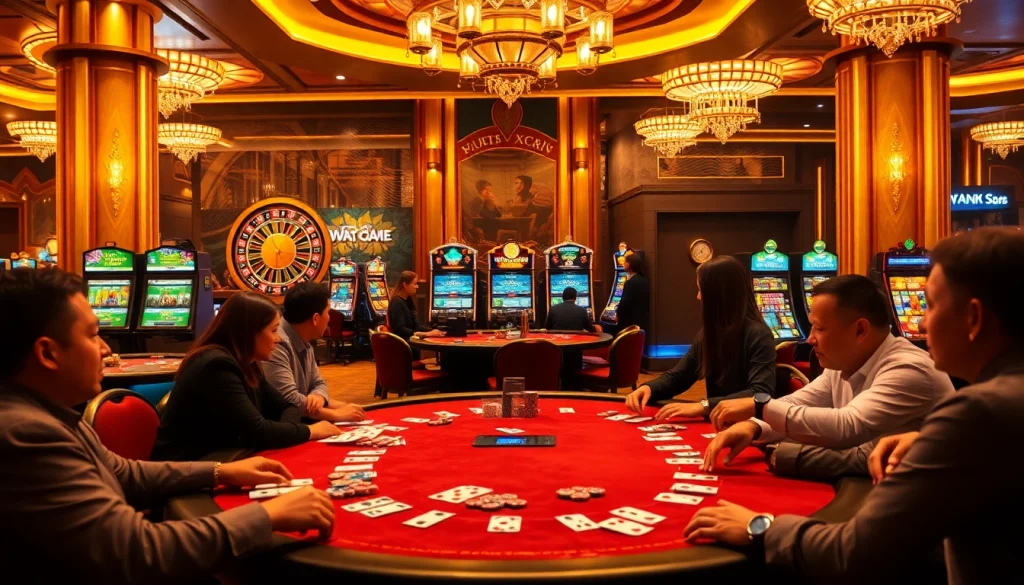 Experience the thrill at Nhà cái XX88 with vibrant poker gameplay and luxury casino ambiance.